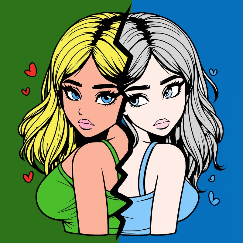 realistic girl split