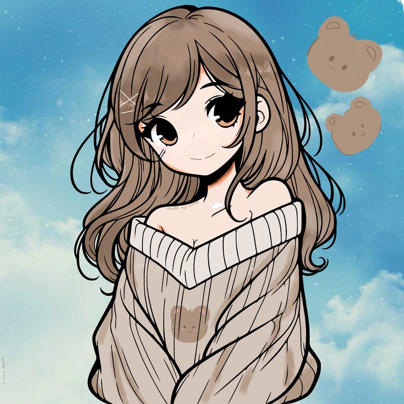 shy pretty girl wearing a sweater that is falling off one shoulder portrait