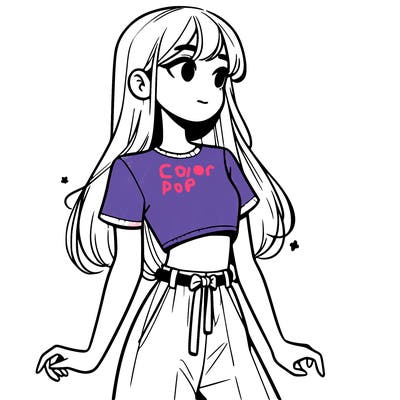 girl in a cute crop top