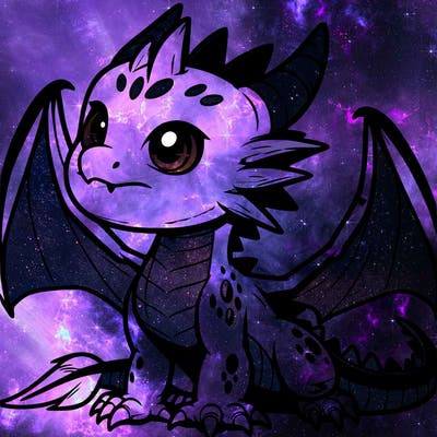 fierce baby night dragon