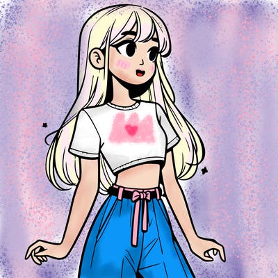 girl in a cute crop top