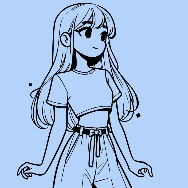 girl in a cute crop top