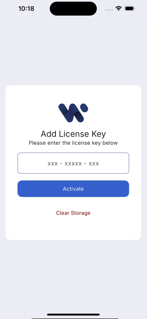 Twine POS - Twine POS license key activation screen
