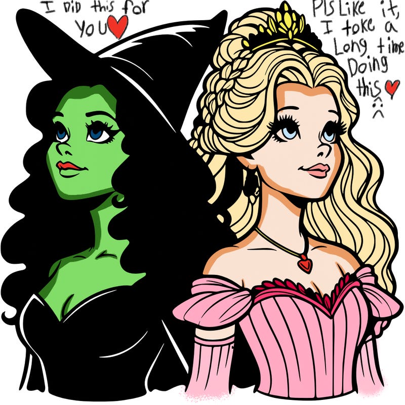 'elphaba and glinda (realistic)