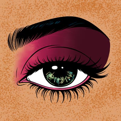 eye closed realistic