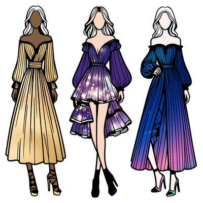 fashion models dresses