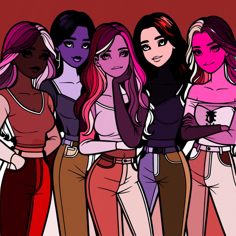 a realistic group of girls