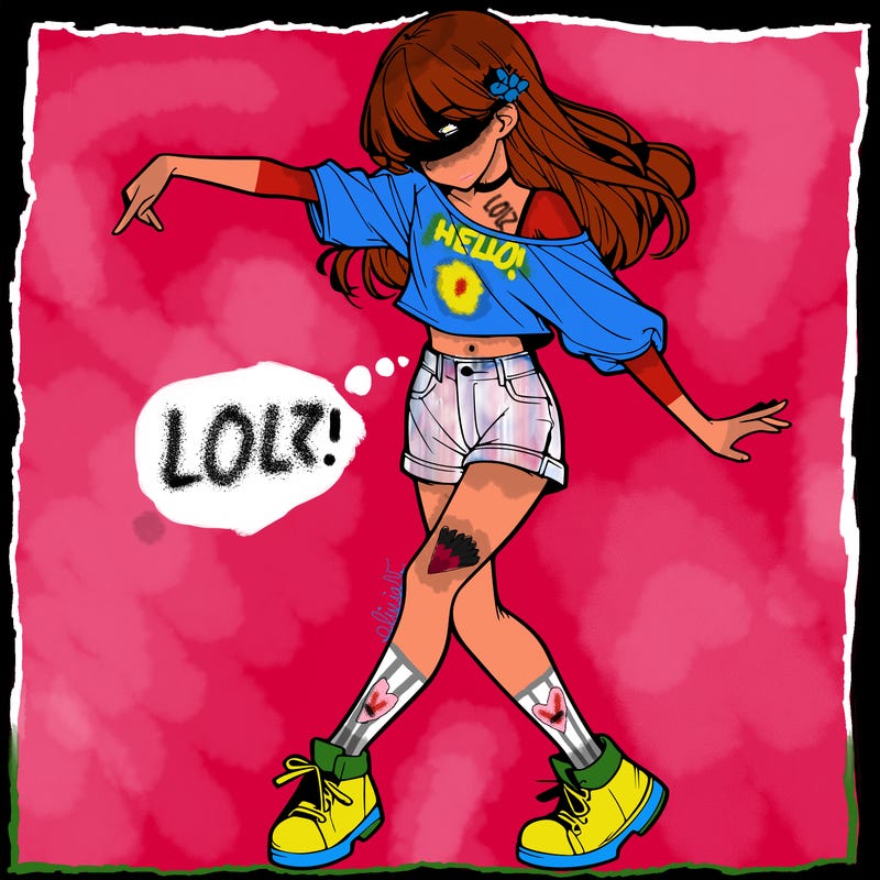 realistic girl danceing