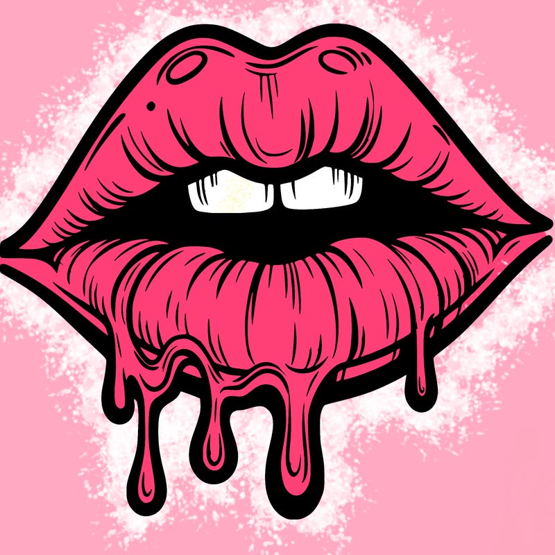lips that look realistic and drip