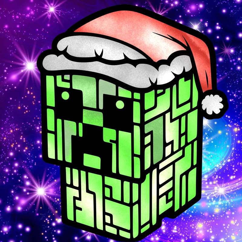 christmas minecraft creeper