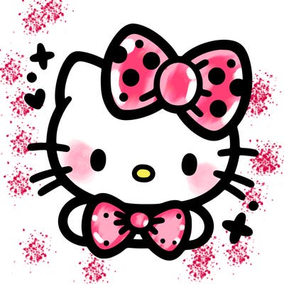cute hello kitty sanrio bows