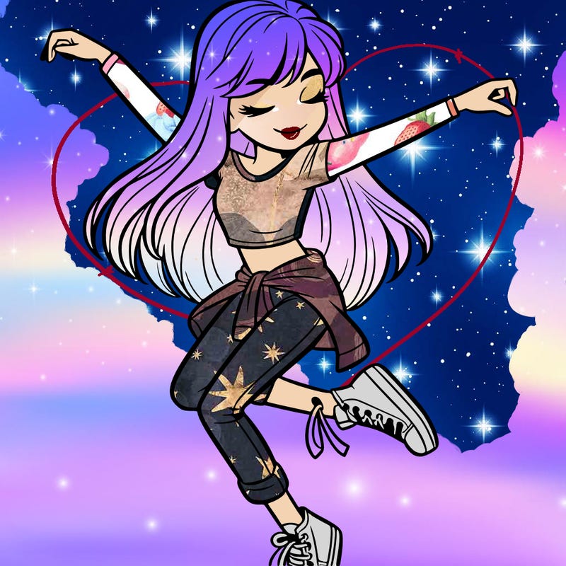 a teenage girl dancing