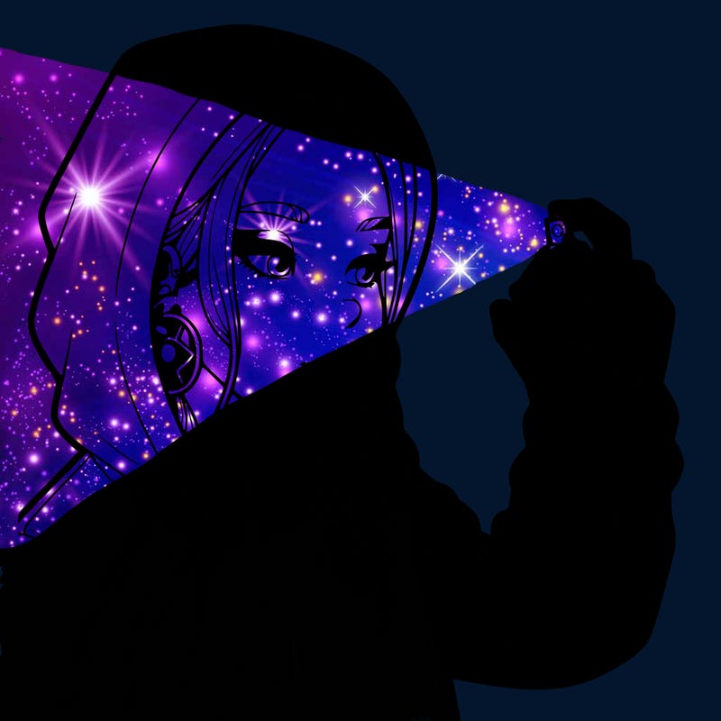 a realistic girl, spray painting