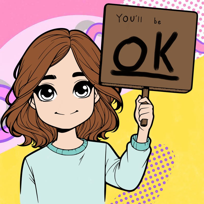 realistic girl holding up a sign