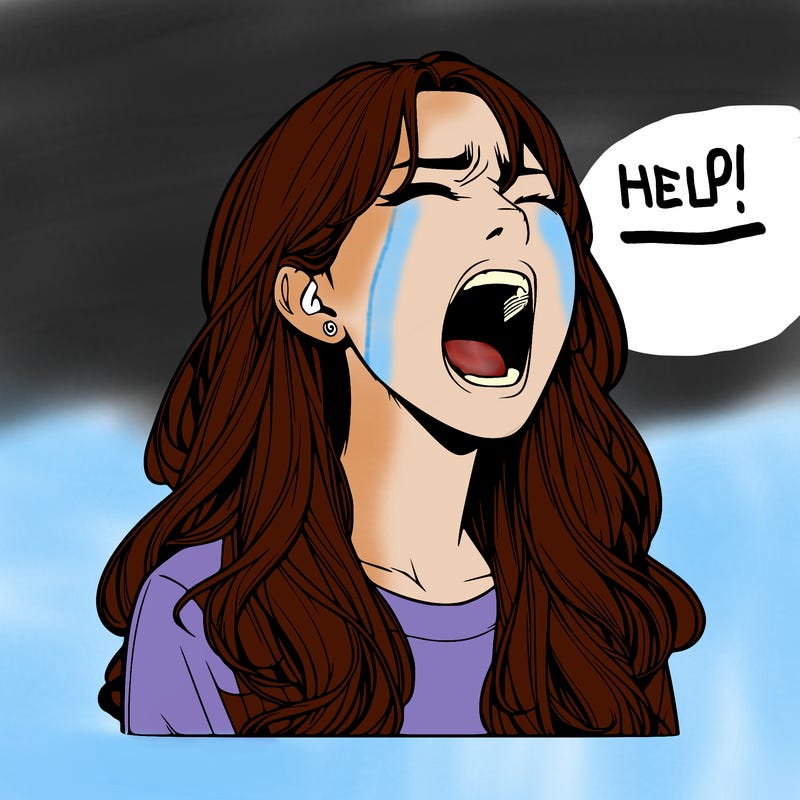 screaming realistic, girl