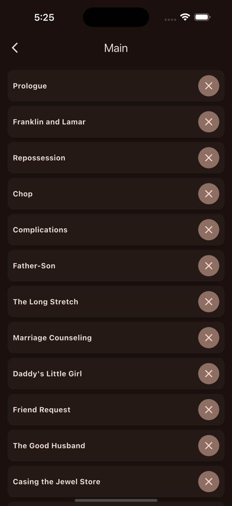 GTA 5 Cheat Codes & Missions - Elenco delle missioni della storia principale per Grand Theft Auto 5 su mobile