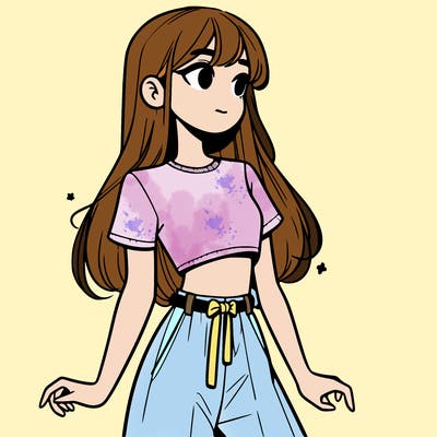 girl in a cute crop top