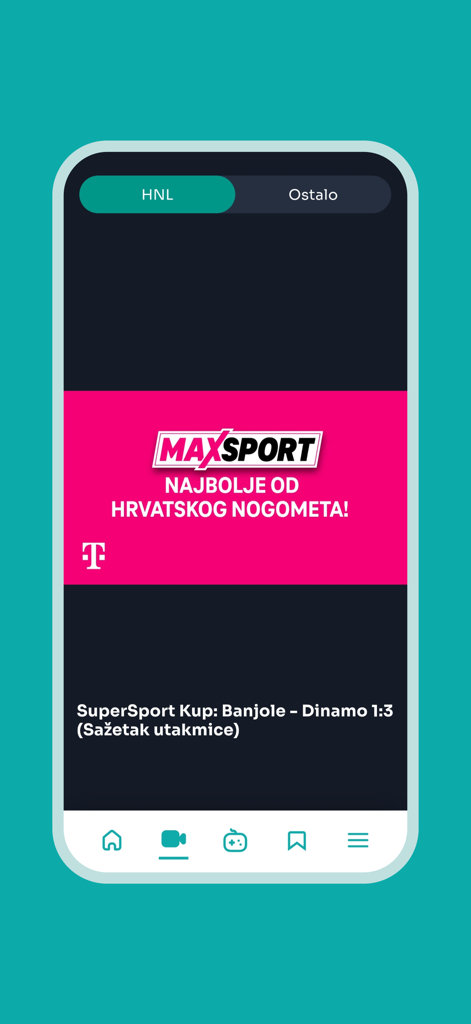 tportal - tportal Mobile App zeigt kroatische Fußball-Spiel-Highlights und Maxsport-Inhalte