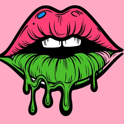 lips that look realistic and drip