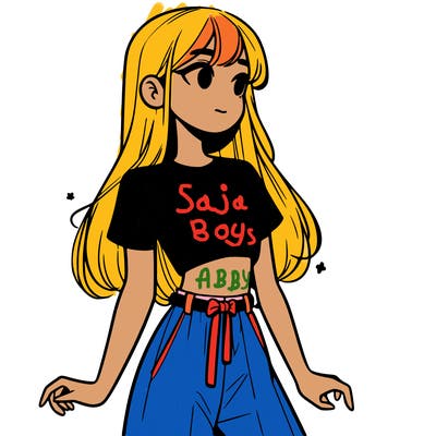 girl in a cute crop top