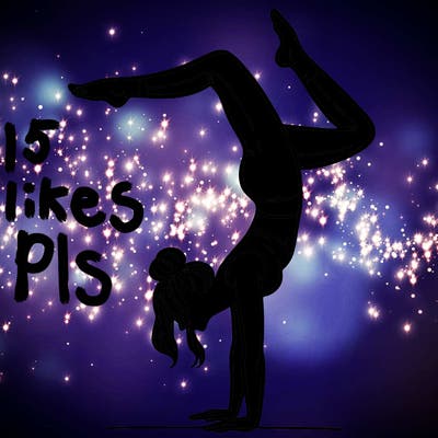 a woman doing a handstand