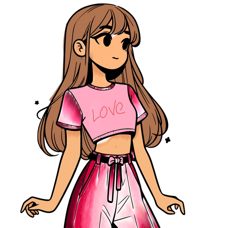 girl in a cute crop top