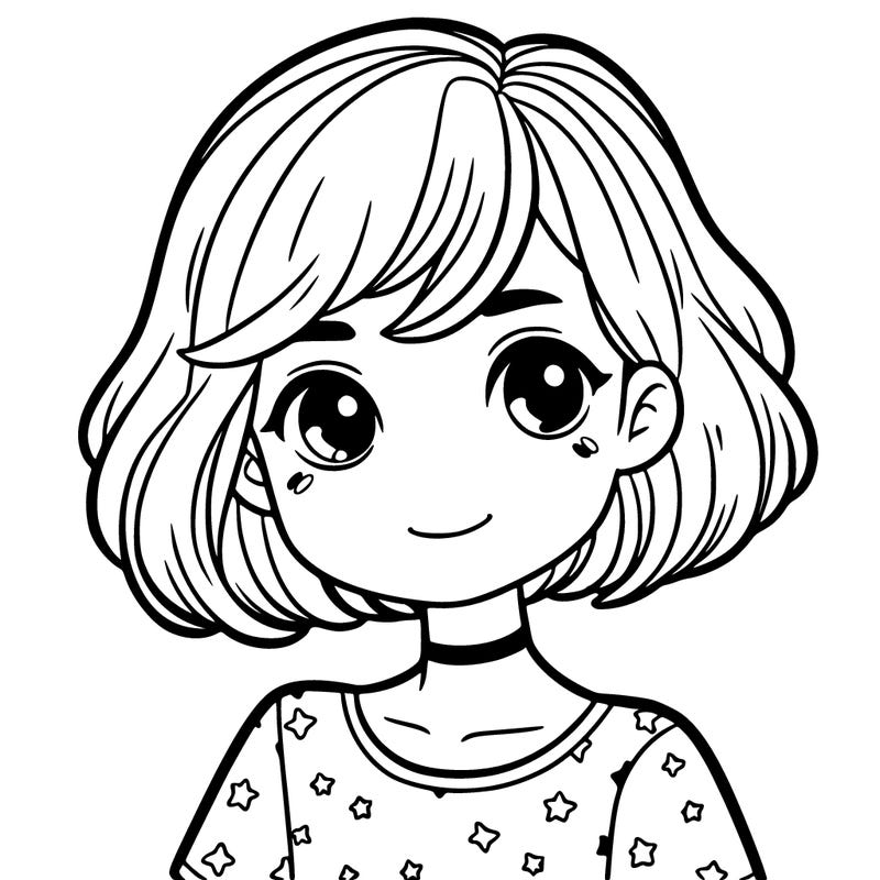 girl short hair 12 years