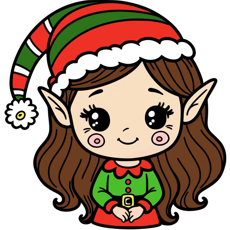 christmas elf girl