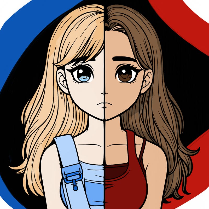 realistic girl split