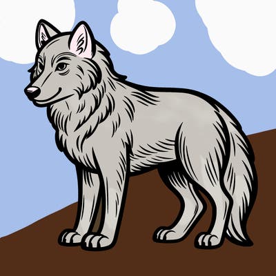 a wolf