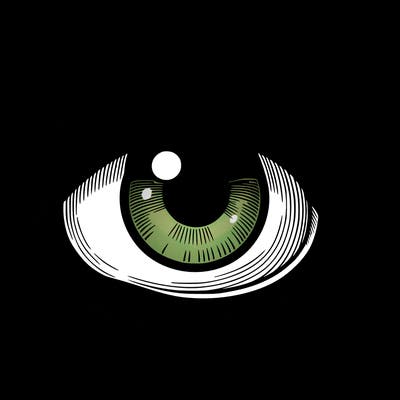blank realistic eye
