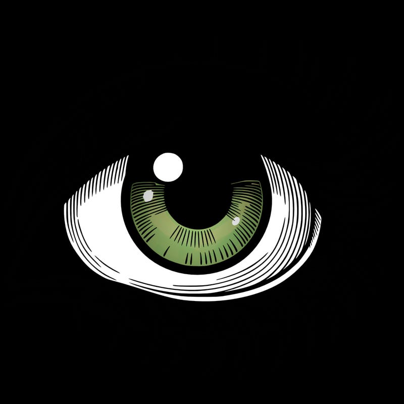 blank realistic eye