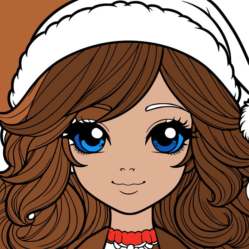 realistic christmas girl