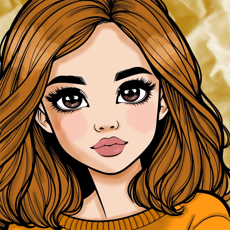 realistic girl whith cute eyes