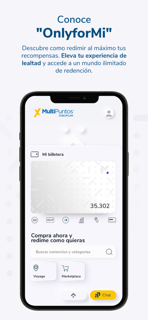 MultiPuntos CUSCATLAN - MultiPuntos CUSCATLAN mobile app screen showing the OnlyforMi digital rewards wallet and point balance