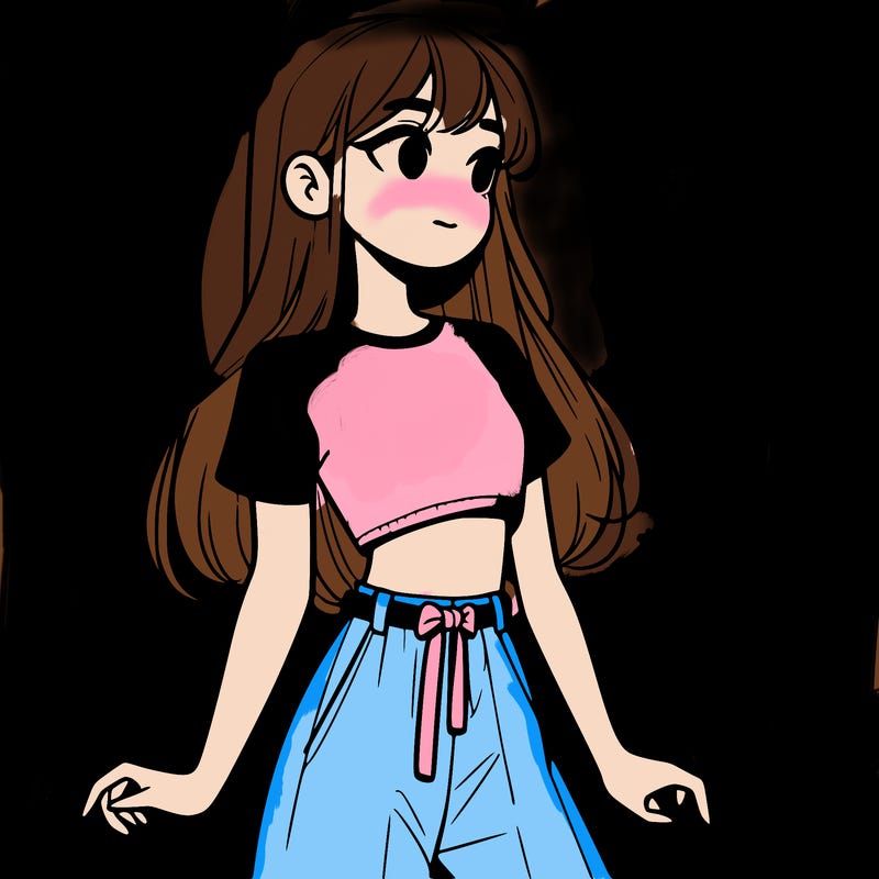 girl in a cute crop top