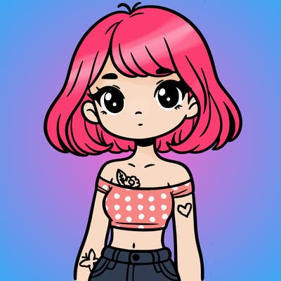 girl in a cute crop top