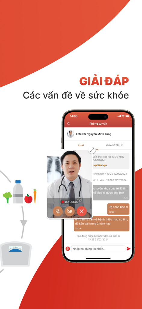 Dai-ichi Connect - Telemedicine video call and chat feature with a doctor on the Dai-ichi Connect app