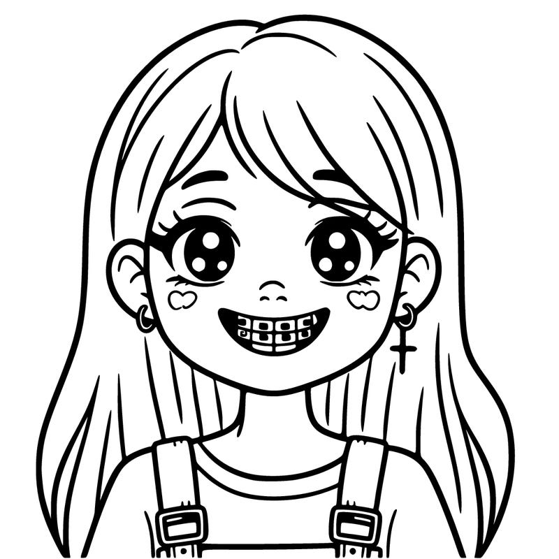 girl with braces