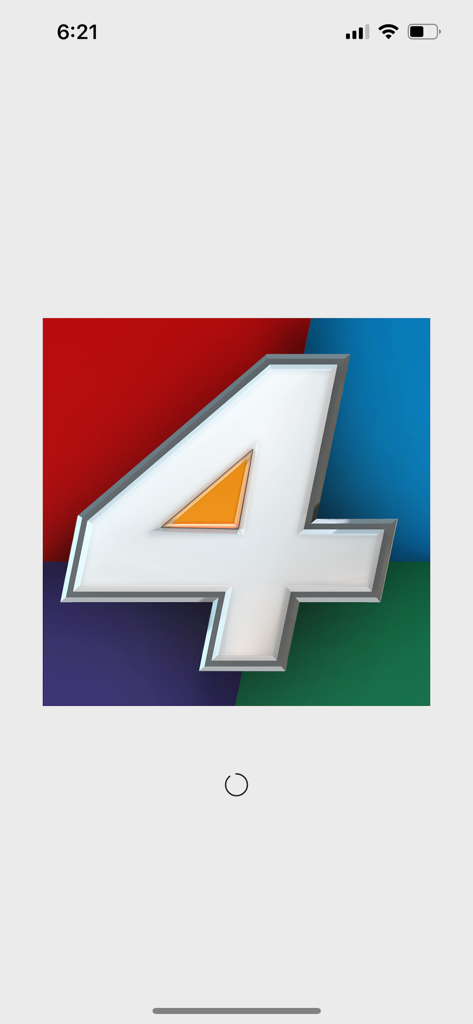 News4Jax WJXT Channel 4 app splash screen featuring the station logo