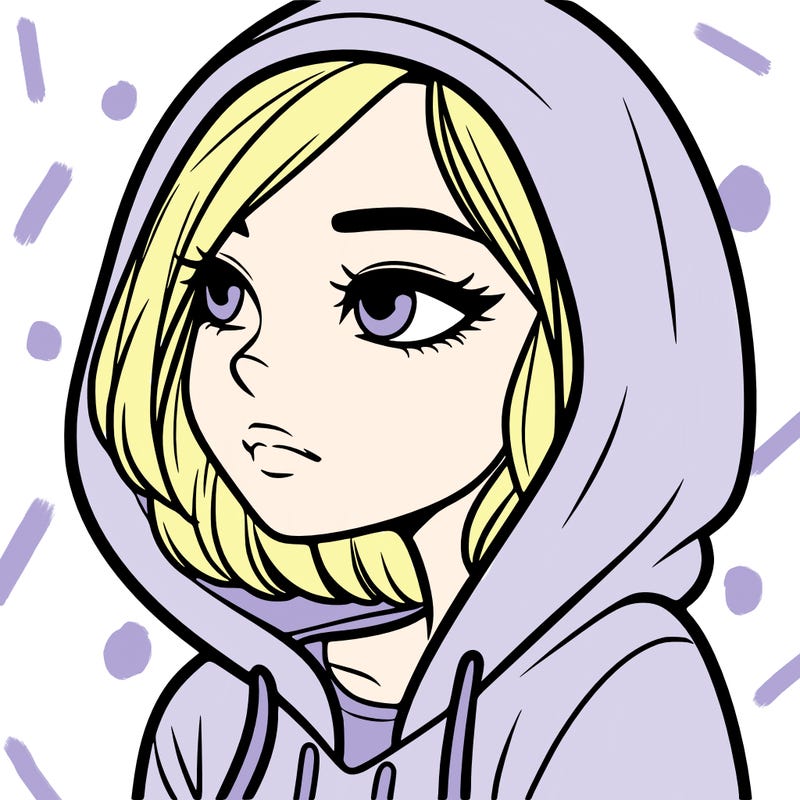 a woman wearing a hoodie