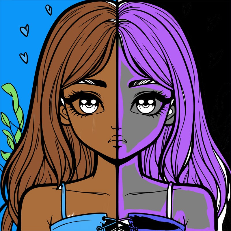 realistic girl split