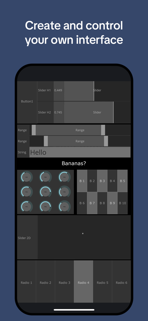 Remote Tools for TouchDesigner - Customizable mobile control interface for TouchDesigner with sliders and buttons