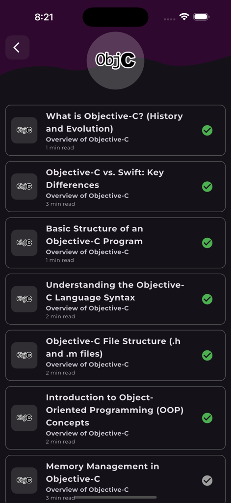 Learn Objective C Programming - Eine Liste von Objective-C-Programmierlektionen und Kursthemen