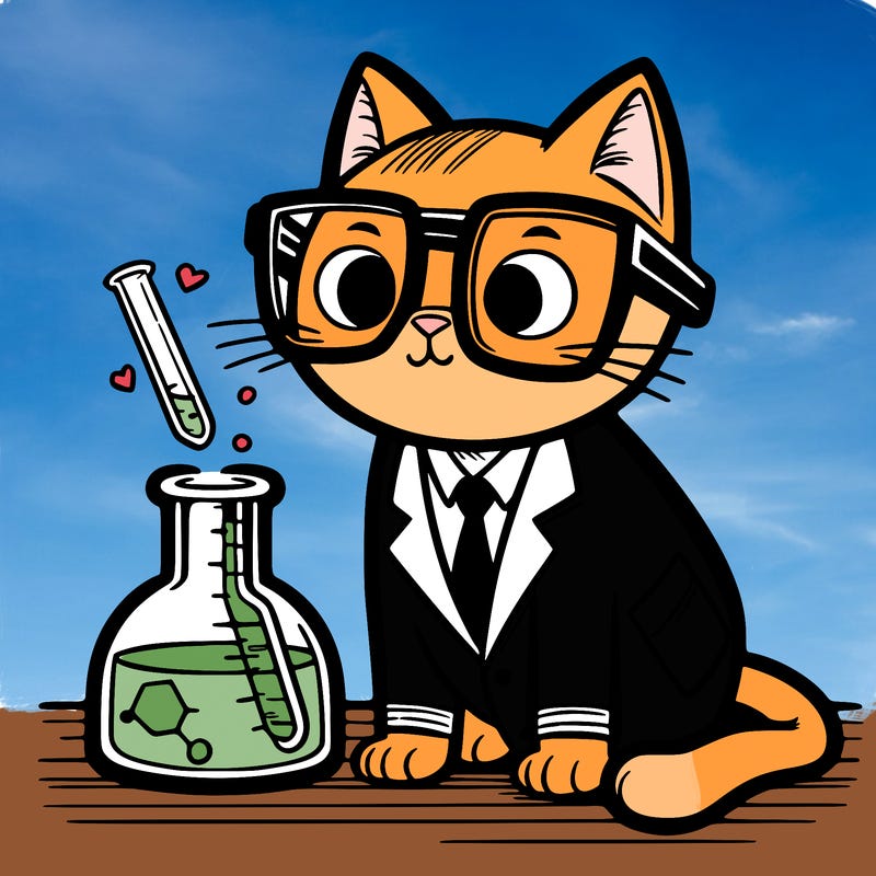 scientist cat