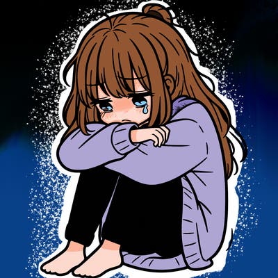 depressed girl