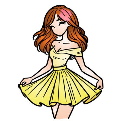 woman in skirt