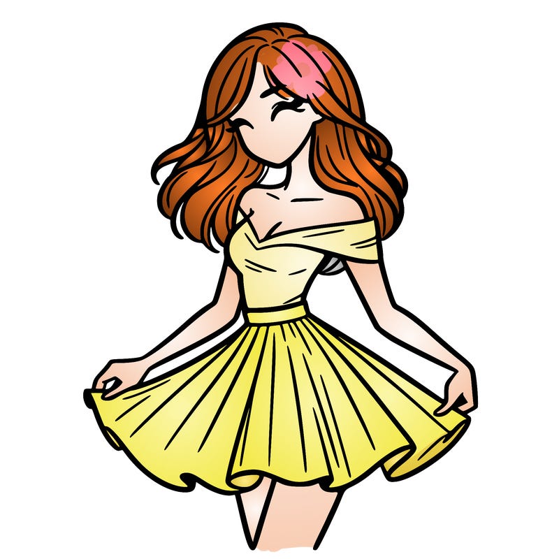 woman in skirt