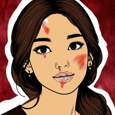 beautiful realistic asian woman