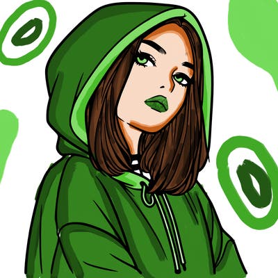 a realistic girl in a hoodie